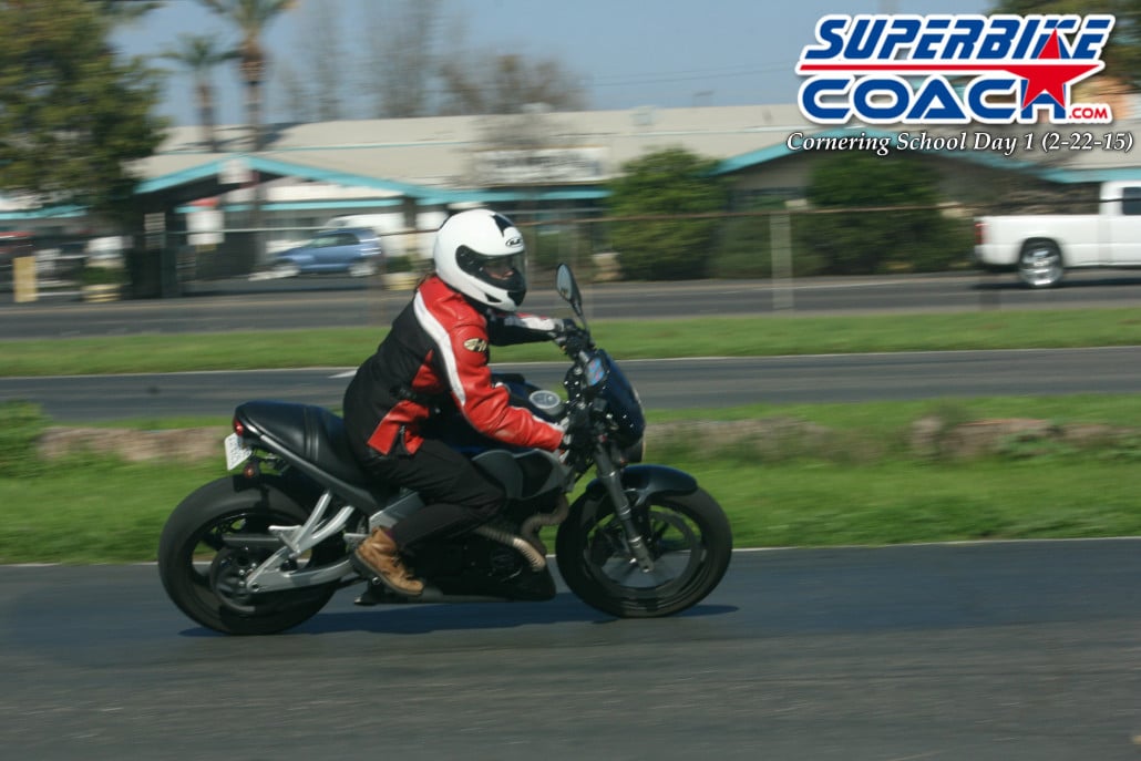 Student on little 99 raceway