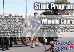 Superbike Coach wheelie course