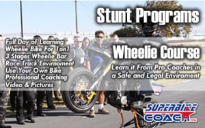 Superbike Coach wheelie course