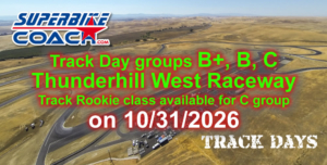 Track Rookie class Thunderhill Raceway 10/31/2026