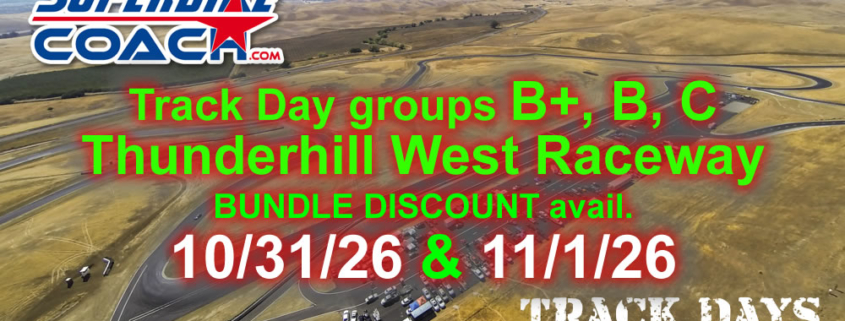 Thunderhill track day Superbike-Coach 2026
