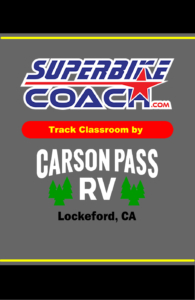 Carson Pass RV, sponsor of the Superbike-Coach Corp