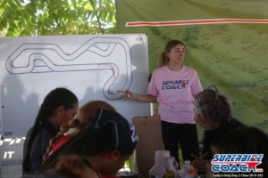 Headcoach Jill Akkaya in action at Superbike-Coach
